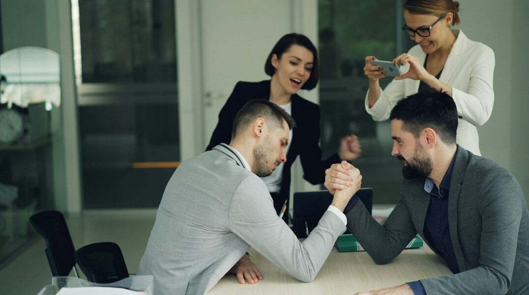 inspirational leader motivating team